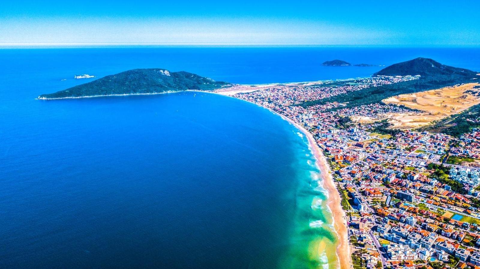 Florianópolis Golfinhos Apart-Hotel - Apto Terreo Frente Ao Mar!!! المظهر الخارجي الصورة
