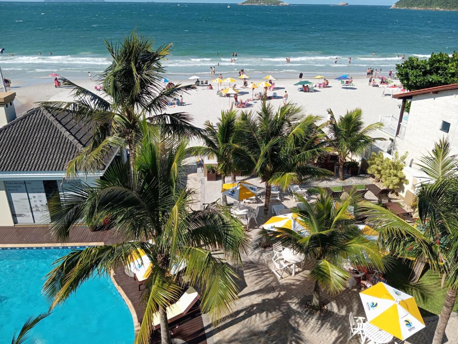 Florianópolis Golfinhos Apart-Hotel - Apto Terreo Frente Ao Mar!!! المظهر الخارجي الصورة